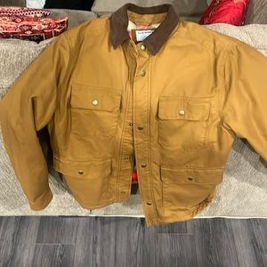 Old Navy Men’s Trucker Jacket Large L Fleece Lined - Worn Once Barn Coat Bourbon